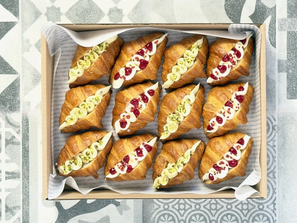 Croissant smetana a maliny – Podolka