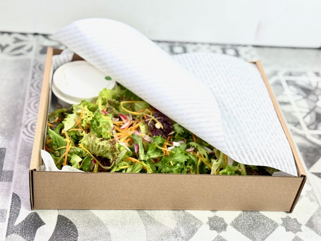 Variace listových salátů s francouzským dresingem – Podolka