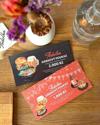 Dárek, který chutná 😋 …Nové motivy dárkových voucherů zakoupíte online prostřednictvím našich webových stránek ♥️