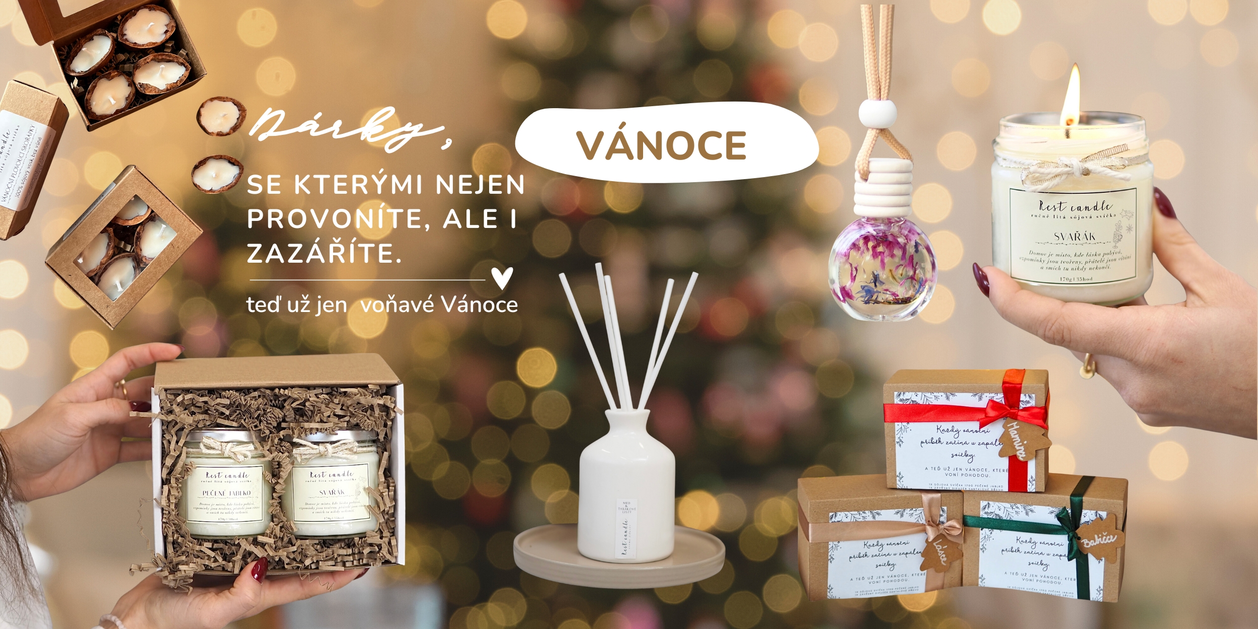 vánoce- vánoční kolekce, sójové svíčky, vánoční vůně, svařák, vánoční cukrová, pečené jablko