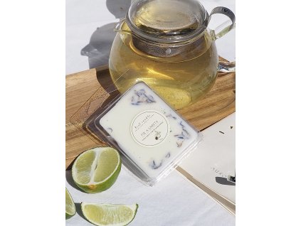 Vonný sójový vosk do aroma lampy, ze sojového vosku, přírodní, ekologický, vůně jasmín, zelený čaj a bergamot
