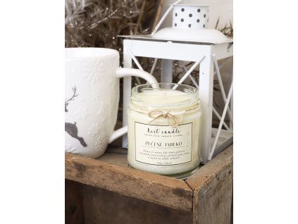 Vonná svíčka ze sójového vosku s vůní pečené jablko