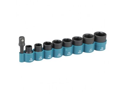 Makita 9-dielna sada priemyselných hlavíc 3/8"