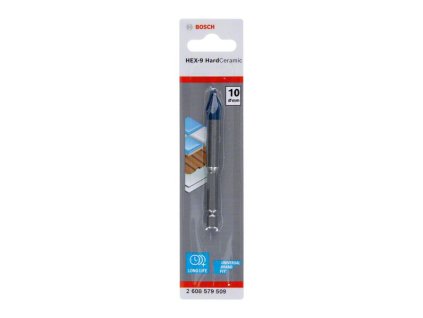 Bosch Vrták do keramiky HEX-9, 10 x 90 mm, stopka 1/4"