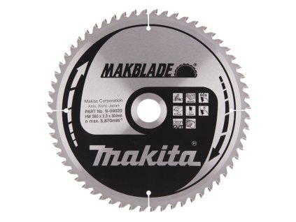 Makita Pílový kotúč na drevo Efficut 260 x 30 x 2,3 mm, 60 zubov