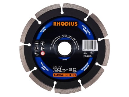 Rhodius Diamantový kotúč na betón ALPHALINE 150 mm DG70