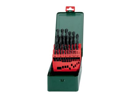 Metabo 25-dielna sada vrtákov HSS-R, 1 - 13 mm