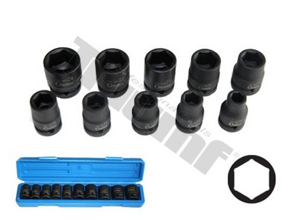 Triumf 10-dielna sada priemyselných hlavíc 1/2", 10-24 mm