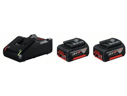 Bosch Sada akumulátorov 2 × 18V 4.0Ah + rýchlonabíjačka GAL 18V-40