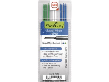 Pica Dry Sada náhradných túh; biela, zelená, modrá