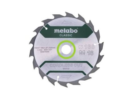 Metabo Pílový kotúč na drevo 165 x 20 x 1,6 mm, 18 zubov ATB, v kartóne