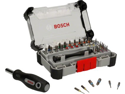 Bosch 42-dielna sada hrotov so skrutkovačom Precision