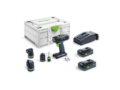 Festool Akumulátorové vŕtacie skrutkovače T 18+3 HPC 4,0 I-Set