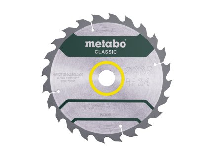 Metabo Pílový kotúč na drevo 235 x 30 x 2,8 mm, 24 zubov ATB, v kartóne
