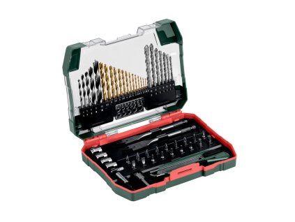 Metabo 55-dielna sada vrtákov a hrotov