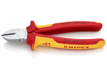 Knipex Štikacie kliešte bočné VDE 180 mm
