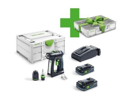 Festool Akumulátorový vŕtací skrutkovač C 18 HPC 4,0 I-Plus Organizér Edition