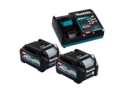 Makita SADA AKUMULÁTOROV 2 x 40 V 2,5 Ah + RÝCHLONABÍJAČKA