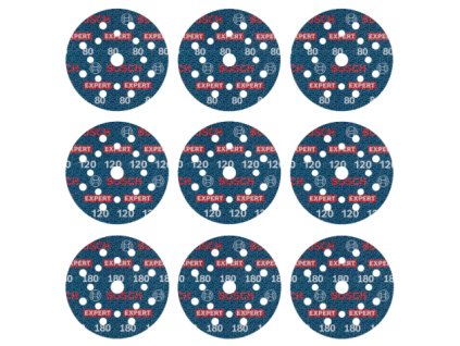 Bosch Sada fóliových keramických brúsnych listov EXPERT D125