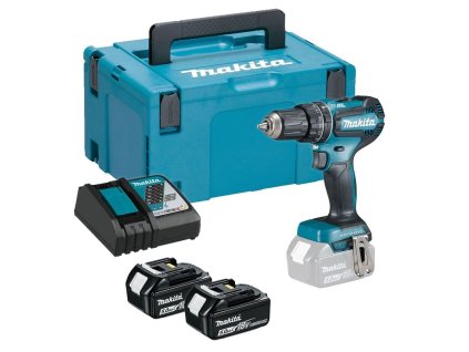 Makita Akumulátorový vŕtací skrutkovač s príklepom DHP485RTJ