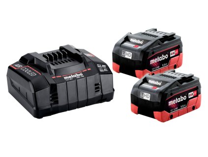 Metabo Sada akumulátorov 2 x LiHD 18 V 5,5 Ah + nabíjačka ASC 145