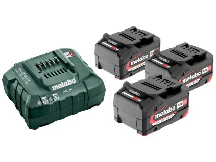 Metabo Sada akumulátorov 3 x 18 V 4,0 Ah + nabíjačka ASC 55