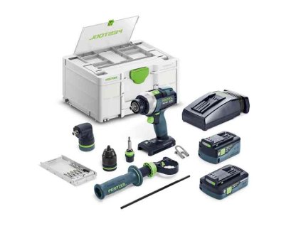 Festool Akumulátorový vŕtací skrutkovač TDC 18/4 5,0/4,0 I-Set QUADRIVE