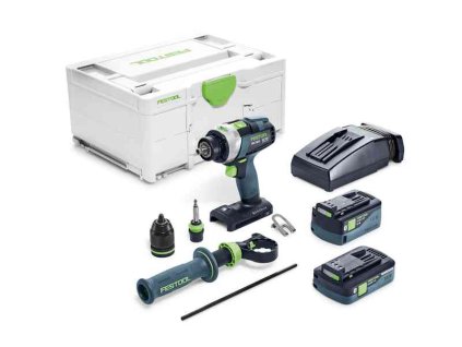 Festool Akumulátorový príklepový vŕtací skrutkovač QUADRIVE TPC 18/4 5,0/4,0 I-Plus