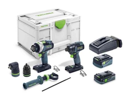 Festool Skrutkovacia a vŕtacia sada aku náradia TID 18 5,0/4,0-Set TPC 18/4