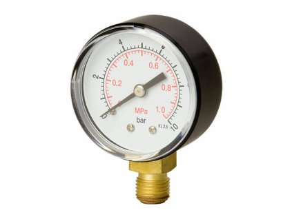 VSK Manometer 50 mm; 1/4" spodné pripojenie; 0 - 16 bar