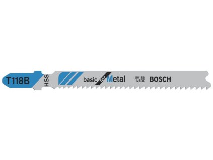 Bosch Pílový list do priamočiarych píl T 118 B, kov
