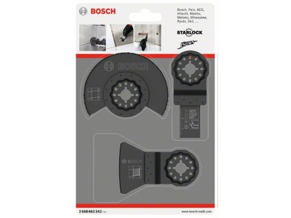 Bosch 3-dielna sada pílových listov na keramiku, starlock