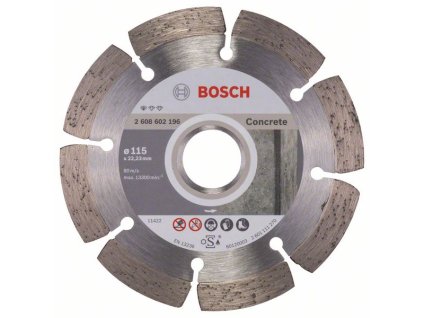 Bosch Diamantový kotúč, betón 115 mm