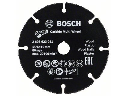 Bosch Rezný kotúč Carbide Multi 76 x 1 x 10 mm