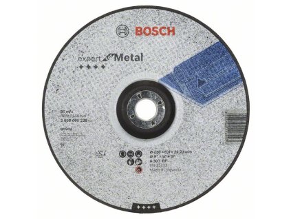 Bosch brúsny kotúč s prelisom, kov 230 x 6 x 22,23 mm