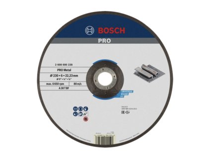 Bosch PRO Brúsny kotúč s prelisom na kov 230 x 6 x 22,23 mm