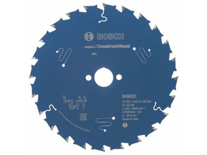 Bosch Pílový kotúč Expert for Construct Wood 160 x 20 x 2/1,3 mm, 24 zubov ATB