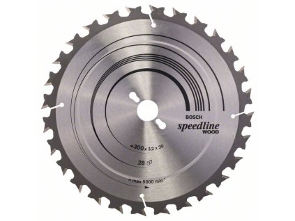 Bosch Pílový kotúč Speedline Wood 300 x 30 x 3,2 mm, 28 zubov ATB