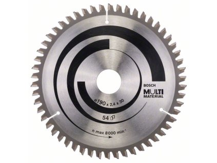 Bosch Pílový kotúč Multi Material 190 x 30 x 2,4 mm, 54 zubov TCG