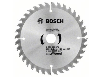 Bosch Pílový kotúč Eco for wood 150 x 16/20 x 2,2/1,4 mm, 36 zubov ATB