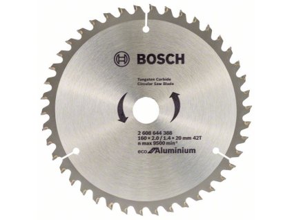 Bosch Pílový kotúč Eco for Aluminium 160 x 20/16 x 2/1,4 mm, 42 zubov TCG