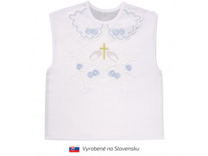 3284 kosielka na krst ruzicky modra