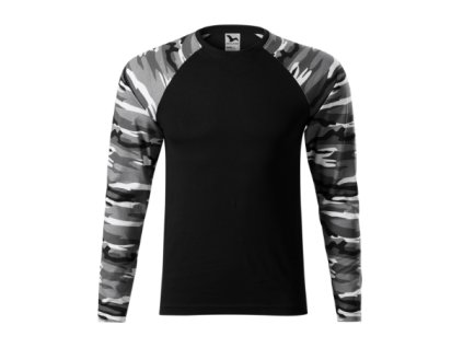 Camouflage LS Tričko unisex (Veľkosť XS, Farba 32 - camouflage gray)