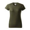 Basic Tričko dámske (Veľkosť XL, Farba 69 - military)