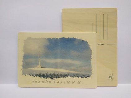 drevena pohlednice praděd