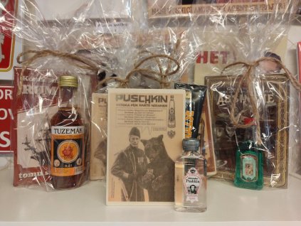 Retro sada, Vodka + dřevěná pohlednice