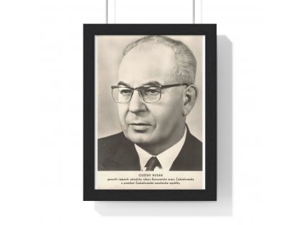 Obraz prezidenta Gustáva Husáka, var. 2 - retro dárek