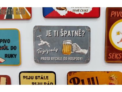 Magnetka plech - Je ti špatně?