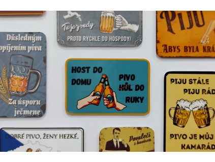 Magnetka plech - Host do domu