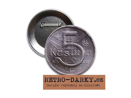 Retro placka 5 Kčs